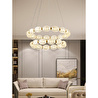 Apliqa Aspen 2 Katlı Yuvarlak 128 Watt Eskitme Sarkıt 3 Renkli Led Avize