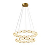 Apliqa Aspen 2 Katlı Yuvarlak 128 Watt Eskitme Sarkıt 3 Renkli Led Avize