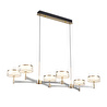 Apliqa Grayson Krom 6'lı 72 Watt Sıralı 3 Renkli Led Salon Avize