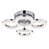 Apliqa Oylum 4'lü Krom 24 Watt Kristalli Koridor Salon Led Plafonyer Avize