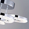 Apliqa Oylum 4'lü Krom 24 Watt Kristalli Koridor Salon Led Plafonyer Avize
