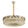 Apliqa Betty Gold Kaplamalı 31 Watt Led Sarkıt Modern Tasarım Salon Kristal 3 Renk Ledli Avize