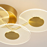 Apliqa Callista 4'lü Gold 12 Watt Plafonyer 3 Renkli Led Avize