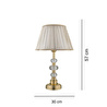 Apliqa (2 Adet) Arven Gold Kristal Abajur