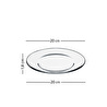 Rakle Fortuna 4'lü Pasta Tabağı Seti 19 Cm