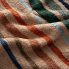Green Black Stripe Earth Plaj Havlusu %100 Pamuk Renkli 90x160