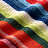 Green Black Stripe Red Plaj Havlusu %100 Pamuk Renkli 90x160