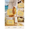 Beige & Stone Kişiye Özel Harf Detaylı Sarı Çizgili 17x29 Cm Volanlı Clutch & Portföy Çanta Kadın El Çantası