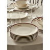 Bella Maison Bonheur Porselen Pasta Tabağı Bordo (21 Cm) Bordo
