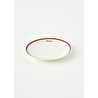 Bella Maison Bonheur Porselen Pasta Tabağı Bordo (21 Cm) Bordo