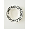 Bella Maison Book Lovers Makarna Tabağı Siyah (28 Cm) Siyah