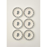 Bella Maison Paisley 6'lı Porselen Pasta Tabağı Seti Mavi (21 Cm) Mavi