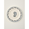 Bella Maison Paisley 6'lı Porselen Pasta Tabağı Seti Mavi (21 Cm) Mavi