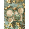 Bella Maison Van Gogh Almond Blossom Porselen Çukur Tabak Turkuaz (21 Cm) Mavi