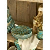 Bella Maison Van Gogh Almond Blossom Porselen Pasta Tabağı Turkuaz (19 Cm) Mavi