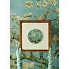 Bella Maison Van Gogh Almond Blossom Porselen Pasta Tabağı Turkuaz (19 Cm) Mavi