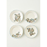 Bella Maison Vintage Porselen Pasta Tabağı 4'lü Mavi (20 Cm) Mavi
