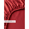 Bella Maison Premium Tencel Çift Kişilik Lastikli Saten Çarşaf Bordo (160x200x35 Cm) Bordo