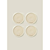 Bella Maison Parisien Porselen Pasta Tabağı 4'lü Krem (21 Cm)