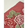 Bella Maison Rose Nakışlı Kırlent Kılıfı Mürdüm (35x50 Cm) Mürdüm