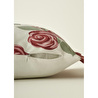 Bella Maison Rose Baskılı Kırlent Kılıfı Krem (43x43 Cm) Krem