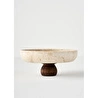 Bella Maison Ephesus Traverten 3'lü Sunum Seti Naturel (25 Cm)