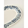 Bella Maison Paisley Porselen Sunum Tabağı Mavi (25 Cm) Mavi
