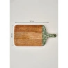 Bella Maison Floral Mango Sunum Ve Kesme Tahtası Yeşil (40x20x2 Cm) Yeşil