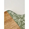 Bella Maison Floral Mango Sunum Ve Kesme Tahtası Yeşil (40x20x2 Cm) Yeşil