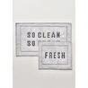 Bella Maison Clean Fresh Paspas Takımı Beyaz (60x100 - 50x60 Cm) Beyaz