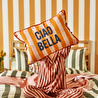 Bella Maison Line Mottolu Punch Nakışlı Kırlent Kılıfı Turuncu (35x50 Cm) Turuncu