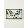 Bella Maison Olive Dekoratif Cam Tepsi Yeşil (22x37 Cm) Yeşil