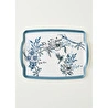 Bella Maison Bleu Blanc Melamin Tepsi Mavi (42x31 Cm) Mavi
