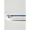 Bella Maison Bleu Blanc Melamin Tepsi Mavi (42x31 Cm) Mavi