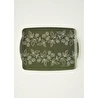 Bella Maison Leaf Melamin Tepsi Yeşil (42x31 Cm) Yeşil