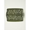 Bella Maison Leaf Melamin Tepsi Yeşil (42x31 Cm) Yeşil