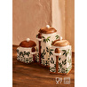 Bella Maison Molly Seramik Kavanoz Krem (1900 Ml) Krem