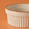 Bella Maison Vislo 2'li Sufle Kabı Seti Beyaz-kahverengi (290 Ml) Beyaz