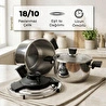 Bernardo Smart Cook 2'li 4-6l İndüksiyon Tabanlı Düdüklü Tencere Seti Siyah