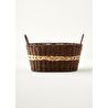 Bella Maison Neroa Kulplu Sepet Naturel (34x28x23 Cm) Naturel