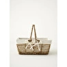 Bella Maison Arden Bezli Sepet Naturel (31x22x13 Cm) Naturel
