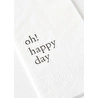 Bella Maison Oh Happy Day 100'lü Kağıt Peçete Beyaz (33x33 Cm)