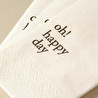 Bella Maison Oh Happy Day 100'lü Kağıt Peçete Beyaz (33x33 Cm)