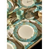 Bella Maison Van Gogh Almond Blossom Porselen 48 Parça 12 Kişilik Yemek Takımı Turkuaz