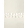 Bella Maison Shape Kristal 6'lı Kahve Yanı Su Bardağı Naturel (180 Cc)