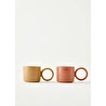 Bella Maison Arcana Seramik Espresso 2'li Set Gülkurusu (180 Cc) Gülkurusu