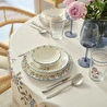 Bella Maison Vintage Porselen 48 Parça 12 Kişilik Yemek Takımı Mavi