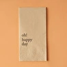 Bella Maison Oh Happy Day 100'lü Kağıt Peçete Kahverengi (33x33 Cm)