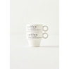 Bella Maison Coffeeaholic Seramik Espresso 2'li Set Siyah (105 Cc) Siyah