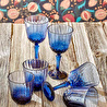 Bella Maison Colore Kesme Kadeh Mavi (310 Cc) Mavi